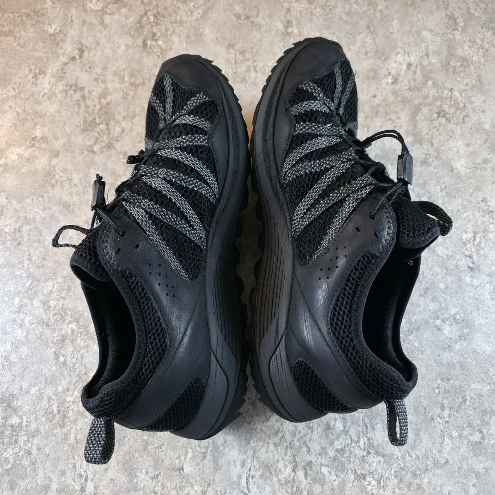 Merrell Trail Running Shoes Mens Size 10.5 Black Hiking J036109 Mesh Sneakers